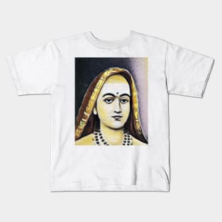 Adi Shankara Yellow Portrait | Adi Shankara Artwork 9 Kids T-Shirt